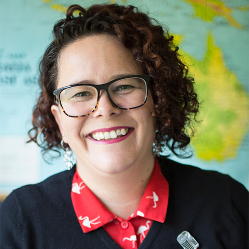 Head shot of a smiling Sally Turbitt who graduated with a Bachelor of Information Studies from Charles Sturt University.