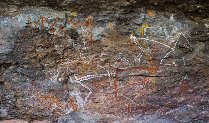 Aboriginal cave art, a graphic representation of First Nations history