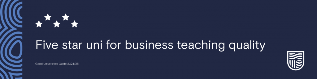 5-star uni for business teaching quality.