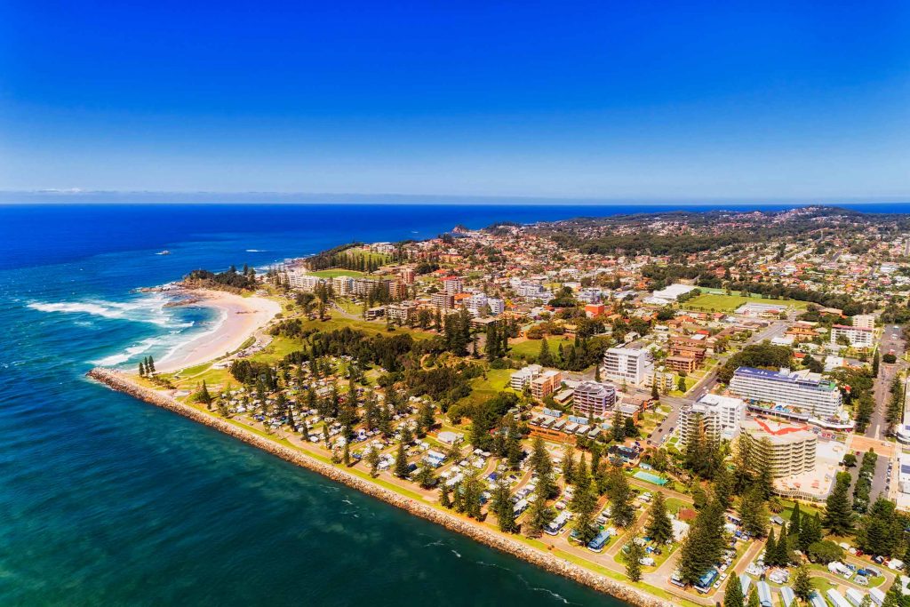 things to do in uni: an aerial photo of Port Macquarie