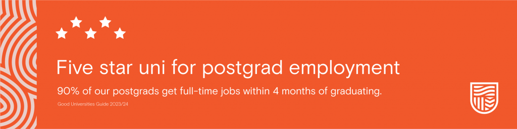 Five star uni for postgrad employment.

Good Universities Guide 2023/24