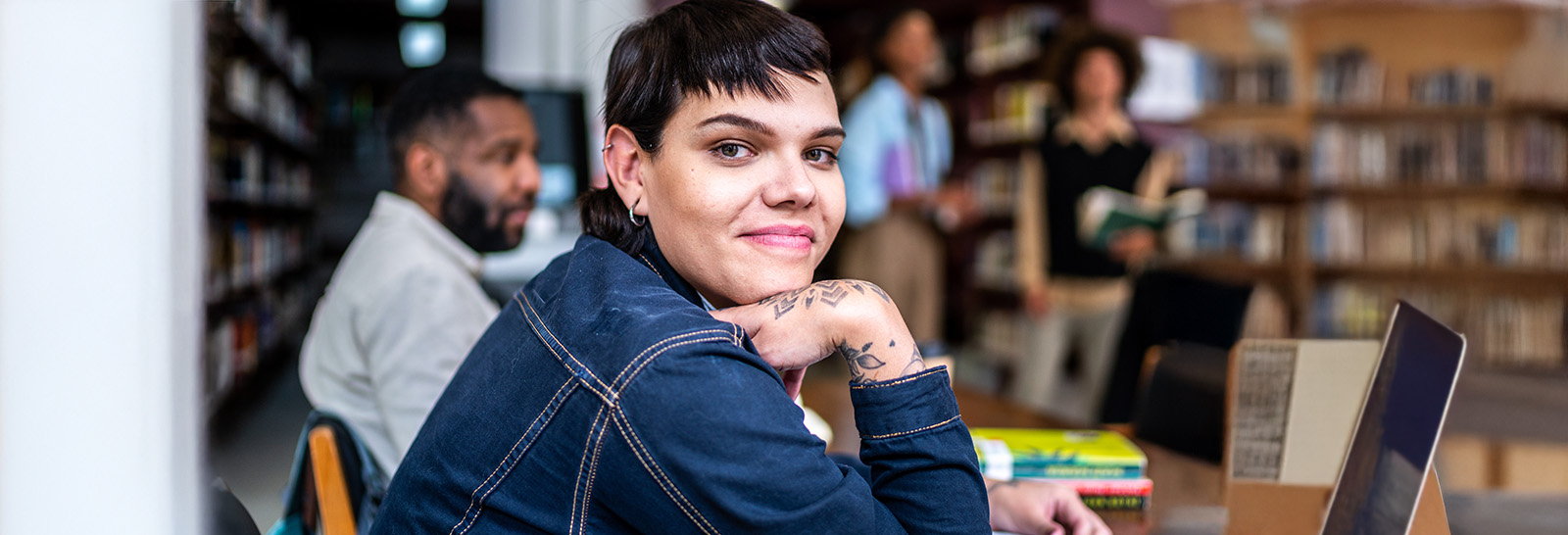 Student taking notes