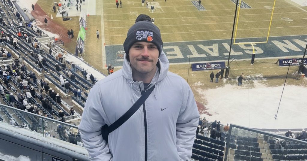 Oscar Cameron at a football game