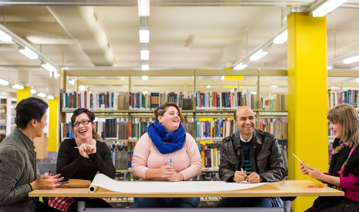 Group of people at desk